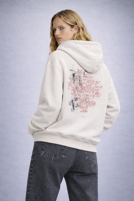 Printed Hoodie with Back Graphic